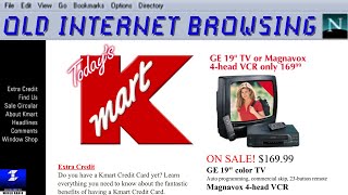 Kmart.com in 1996 | Old Internet Browsing