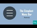 Easiest way to create a menu bar for beginners | Bootstrap