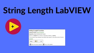 String Length Function LabVIEW.