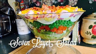 SEVEN LAYER SALAD COOKING WITH JUDY CALDWELL