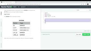HackerRank SQL || Weather Observation Station 16 || SQL Learning