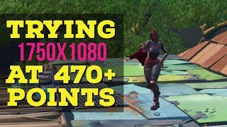 Trying 1750x1080 at 470+ points