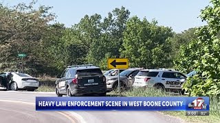 Heavy law enforcement response in west Boone County Sunday afternoon