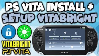 PS Vita Install \u0026 Setup VitaBright Plugin!