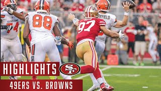 Browns vs 49ers 2019 Highlights
