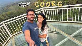 COORG Day 2 Exploring Dubare Elephant Camp,Chiklihole Reservoir,Namdroling Monastery, Glass Bridge