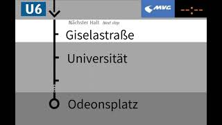 Ansage Bis Odeonsplatz Linie U6 MVG München