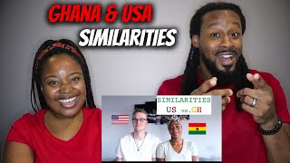 🇬🇭 vs 🇺🇸 GHANA VS USA: How Similar Is Ghana & USA? | American Couple Reacts to Ghana Culture