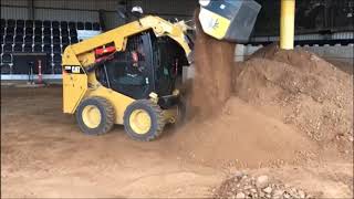 Gyru-Star Screening Bucket on a CAT skid steer