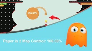 Paper.io 2 Map Control: 100.00% [Battle]