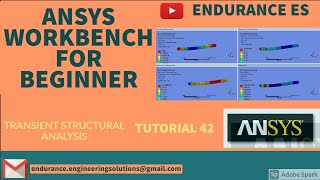 ANSYS |  TRANSIENT STRUCTURAL ANALYSIS  |TIME VARYING LOADING ON BEAM | TUTORIAL 42