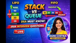 Stack and Queue in Java 🔥 | LIFO vs FIFO Explained + Coding Problems | DSA Live Session