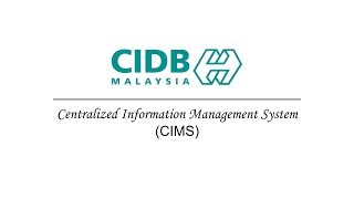 CIMS-CIDB - Bagaimana untuk Mendaftar