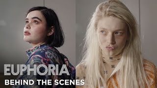 euphoria | barbie and hunter at their PAPER magazine shoot - behind the scenes | HBO