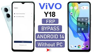 Vivo Y18 Android 14 Frp Bypass/Unlock Google Account Lock Without Pc✅ Vivo Y18 Google Account Remove