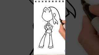 How to Draw Starfire From Teen Titans Go #starfire #howtodraw #teentitansgo #short