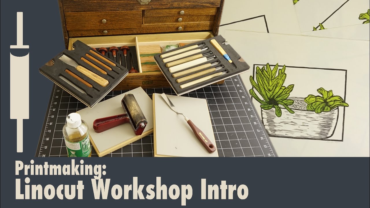 Linocut Printmaking Tutorial Series Introduction - YouTube