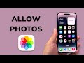 How To Allow Apps To Access Photos On iPhone