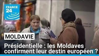 Présidentielle : la Moldavie de retour aux urnes pour un second tour serré • FRANCE 24