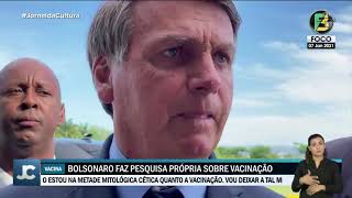 Jair Bolsonaro afirma que apenas 50% da população brasileira pretende tomar vacina contra a Covid-19