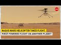 NASA's Mars helicopter takes flight, first powered flight on another planet