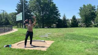 41’6” shot put glide training throw