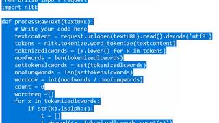 Processing RAW Text