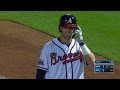 Swanson lines single to right for first hit