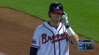 Swanson lines single to right for first hit