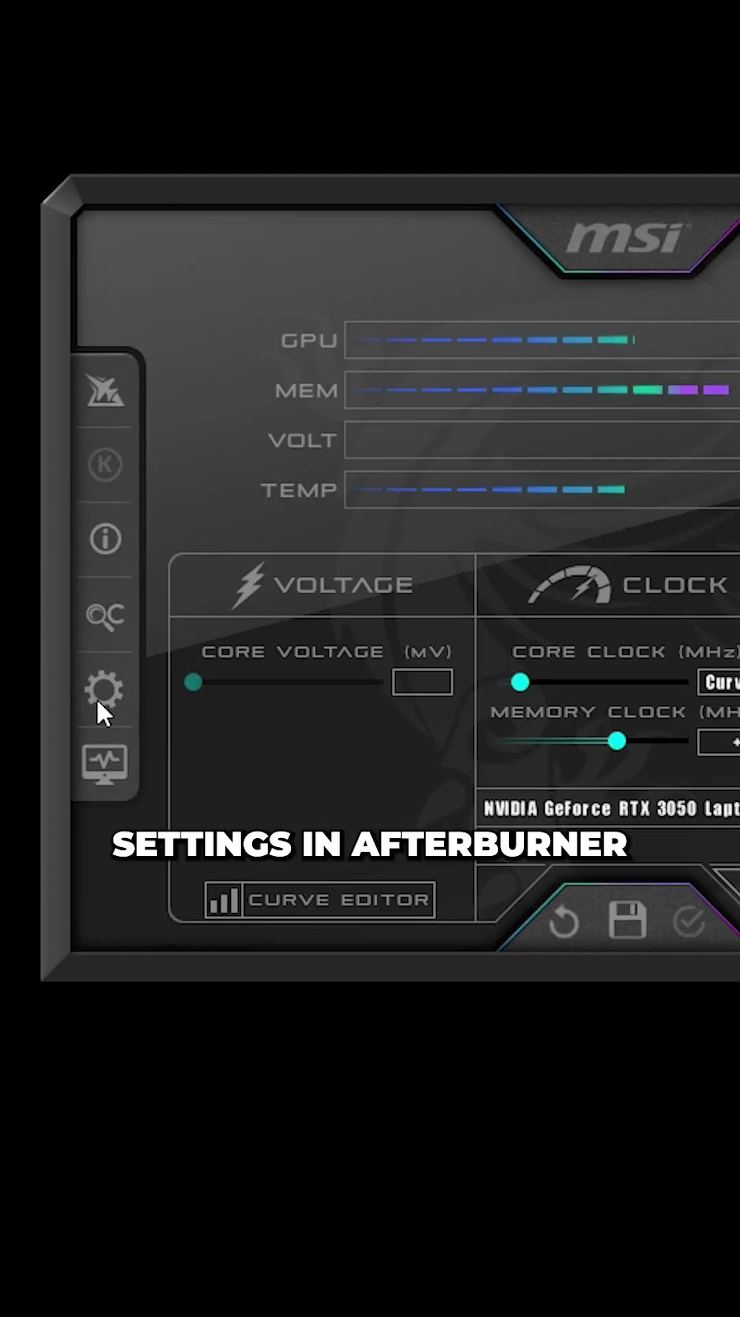 How to use MSI Afterburner to View PC Info