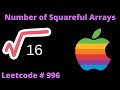 NUMBER OF SQUAREFUL ARRAYS | LEETCODE 996 | PYTHON BACKTRACKING SOLUTION