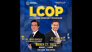 First LCOP (Life Changing Opportunity Presentation) By Sir Arnel Limpin