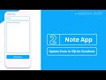 Notes App - Update Data in SQLite Database in Android Studio using Java | CRUD Part 2