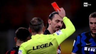 Zlatan Ibrahimovic Red Card and Fight Vs Romelu Lukaku Inter Milan | Inter Milan Vs Ac Milan 2-1