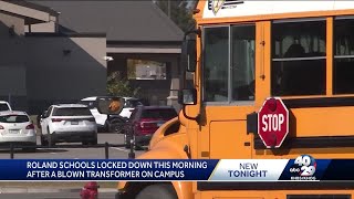 Blown transformer worries neighbors, prompts Roland Schools lockdown