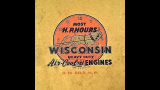 Vintage Wisconsin Engine (AC4)Running 1st time, long time. Short vid.