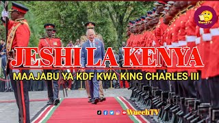 SO UNBELIEVABLE HOW  KDF SOLDIER BODYGUARD FELL BEFORE KING CHARLES 3 IN STATE HOUSE NAIROBI!THE END