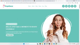 Complete Responsive ice crem shop website template using html css and js [with source code]