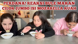 REAKSI TEMEN MAKAN CILOK JUMBO KUAH ISI MOZARELLA