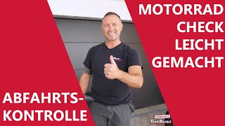 Abfahrtskontrolle Motorrad | Fahrschule Team Raible