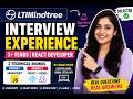 LTIMindtree Interview Experience | React JS 3+ Years | JavaScript, Redux, Custom Hooks | Selected ✅