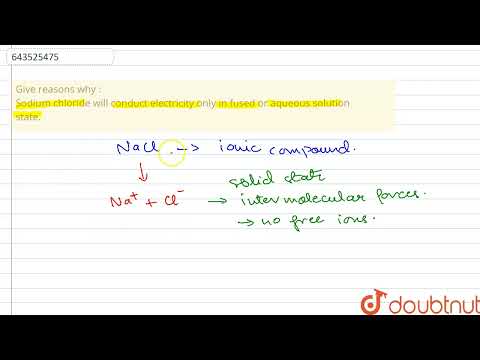 Why sodium chloride solution is a good conductor of electricity but does not have any effect on litmus paper?