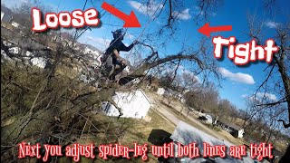 WHAT IS A SPIDER-LEG??? HOW TO BALANCE A LIMB WHEN CLIMBING TREES!!!