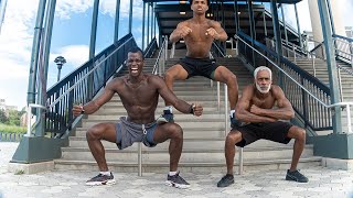 DONT SKIP LEG DAY with  @DEMARJAYSMITH07  & 50 year old OG LOU | Calisthenics LEG Workout