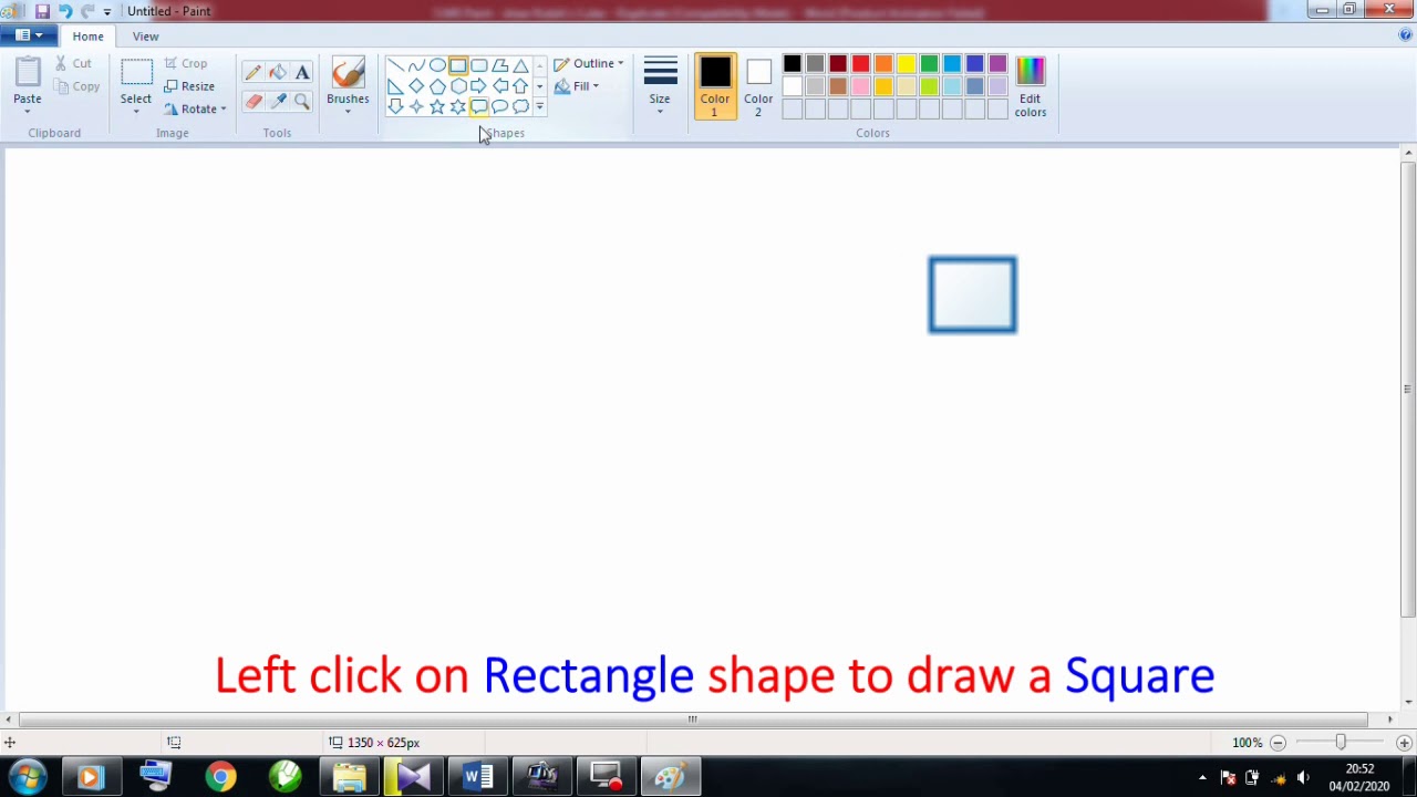 Microsoft Paint Tutorial - Draw Rubik's Cube (Menggambar Rubik) - YouTube