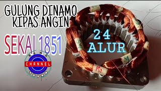 Gulung Dinamo Kipas Angin 24 ALUR || Merk SEKAI 1851