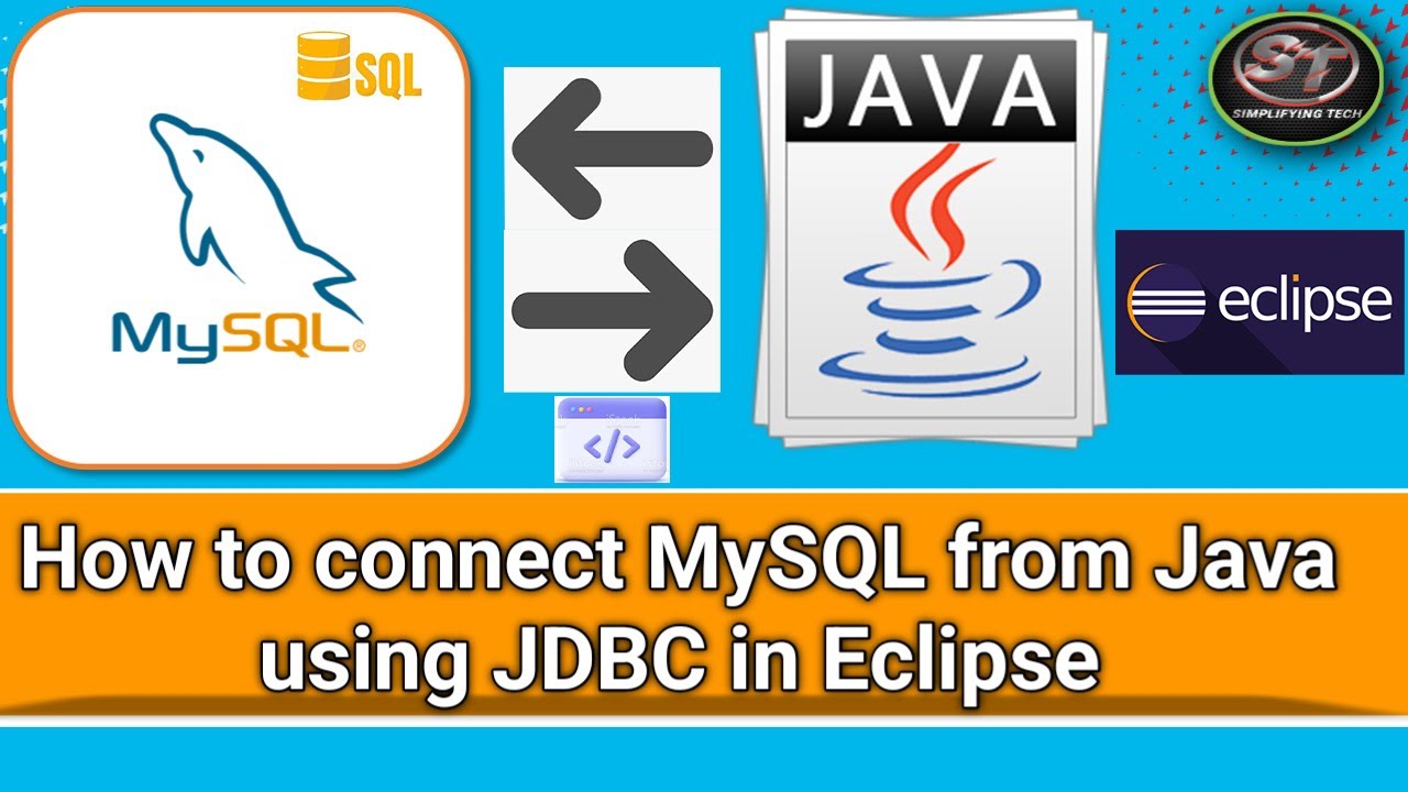 How To Connect MySQL Database From Java Using JDBC & Eclipse. - YouTube