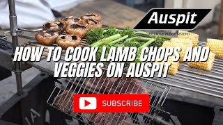 How to cook Lamb chops and veggies on Auspit