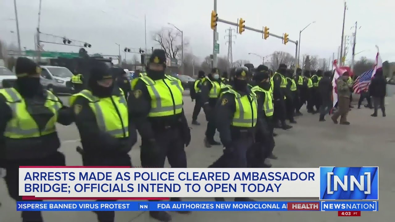 Police arrest protesters who remained at US-Canada bridge | NewsNation Prime