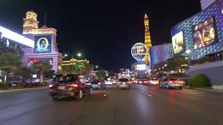 4K 24fps - Las Vegas Strip Driving Hyperlaspe - Free Stock Footage - No Copyright